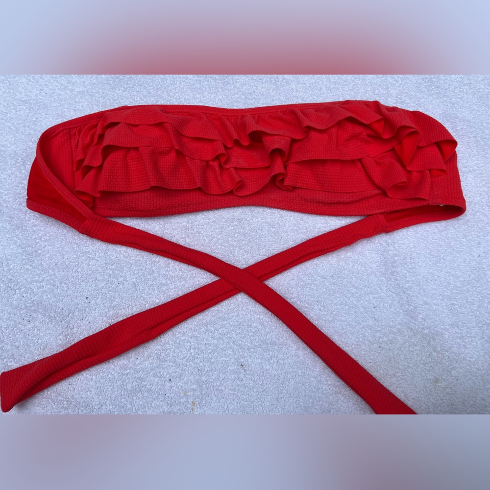 jessica simpson ruffle bikini top